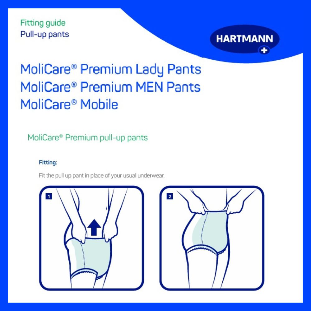 molicare pull up pants fitting guide