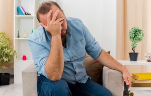 Man experiencing stress and anxiety linked to urinary incontinence